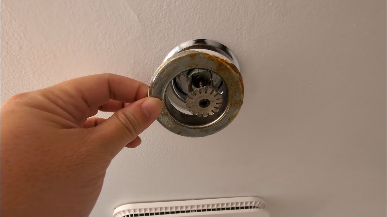 How to replace rusty fire sprinkler cover