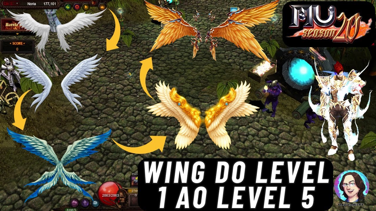 Como Fazer Wings Level 1 ao 5 no MU Online Season 20 (Guia Completo)