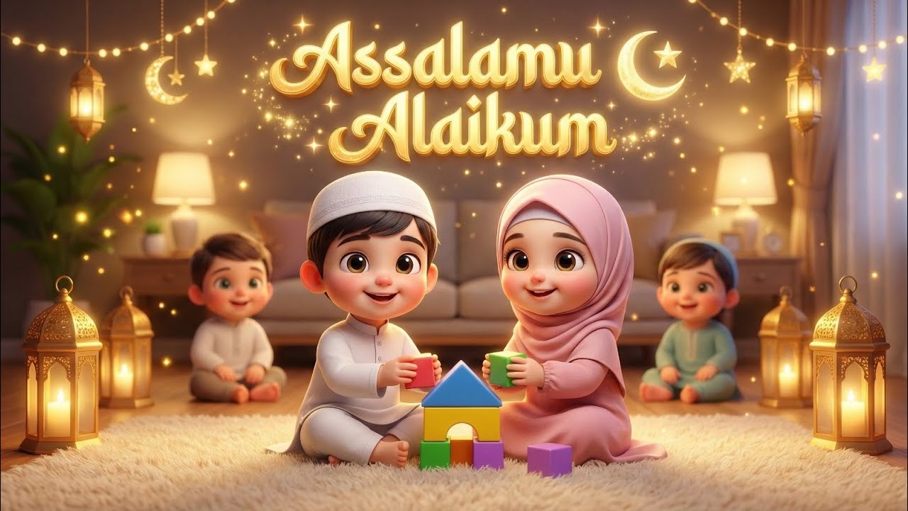 As Salamu Alaykum | Islamic Kids Song | Islamic Nursery Rhyme for Kids | Bismillah & Alhamdulillah