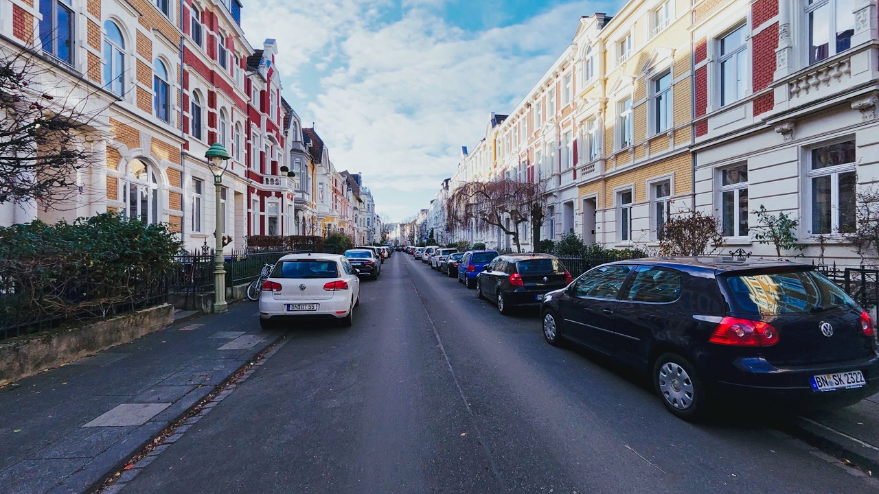 Südstadt Bonn Walk 4K | Sunny Winter Streets | Urban Ambience (ASMR)