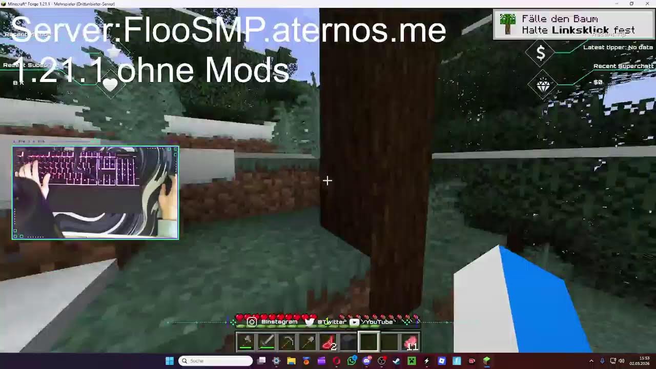 Minecraft neuer Server ihr könnt mitspielen!!!!!