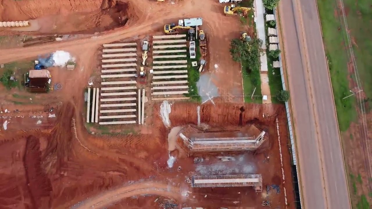 EXPANSÃO DO METRÔ-DF - Drone mostra a evolução da obra - Parte II