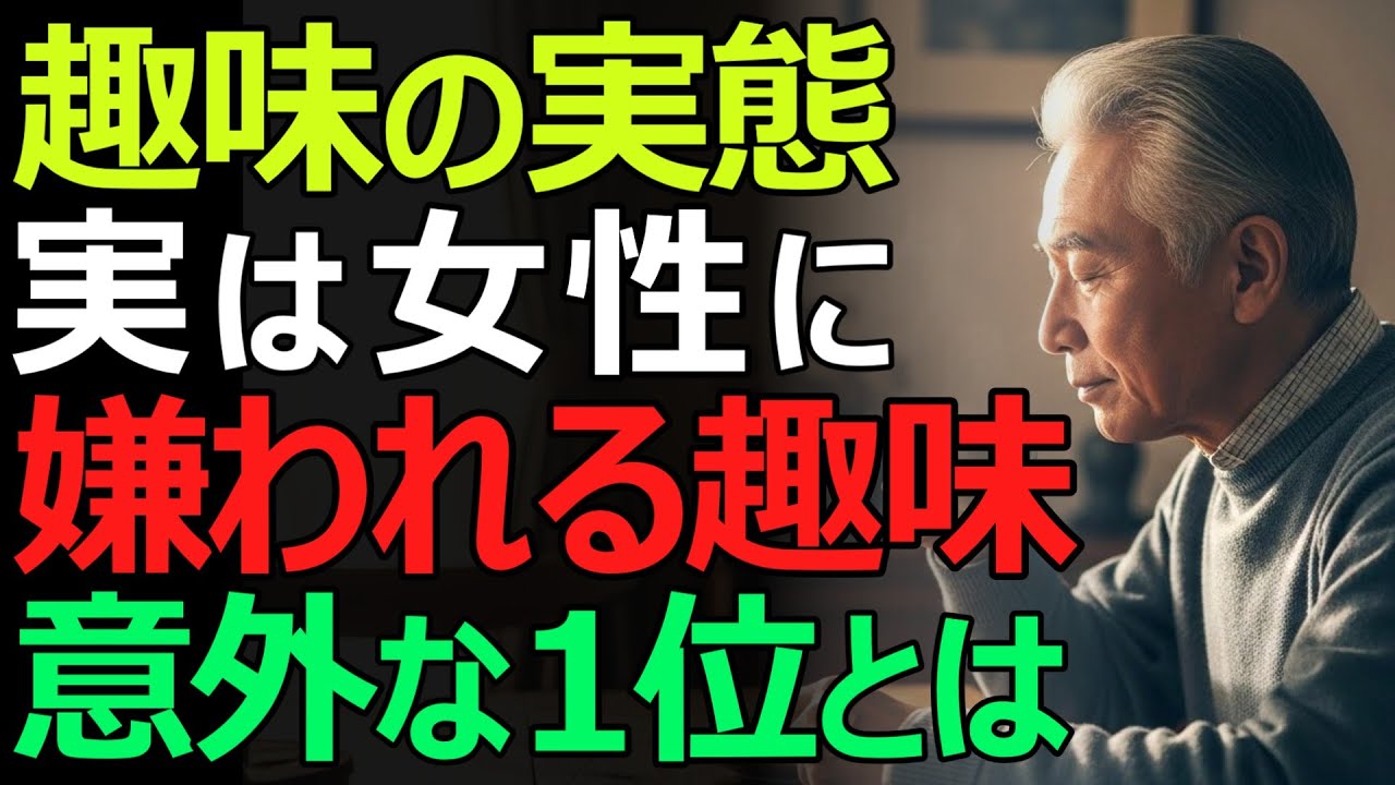 【嫌われる趣味】その趣味、実は女性がドン引き。女性に嫌われるシニア男性の趣味TOP9。誤解しがちな落とし穴とは？