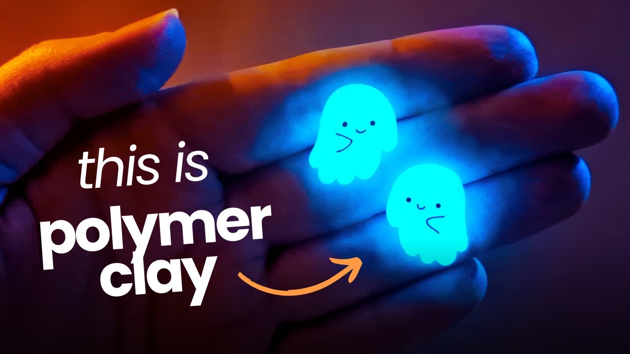 Can You Make Polymer Clay Glow? YES! → Luminous Ghost Earrings 👻