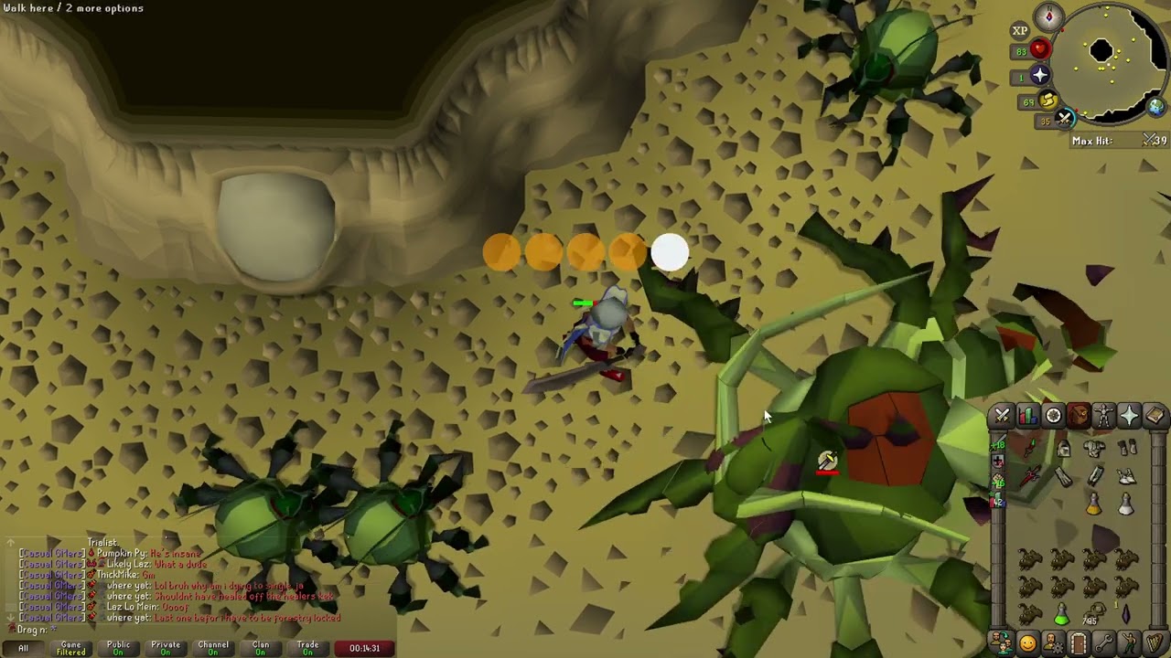 KQ on my 1 Prayer, Melee only, Hardcore Ironmeme :)
