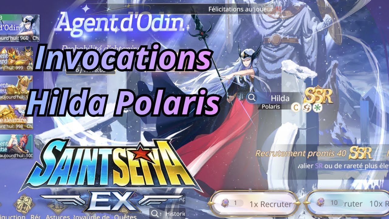 La chance est en congés ! Invocations Hilda ! SAINT SEIYA EX