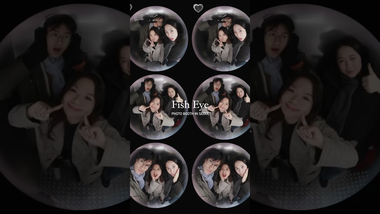 Fish Eye Photo Booth in Seoul #koreanatayo #visitkorea #photoboothfun | Kye Sees