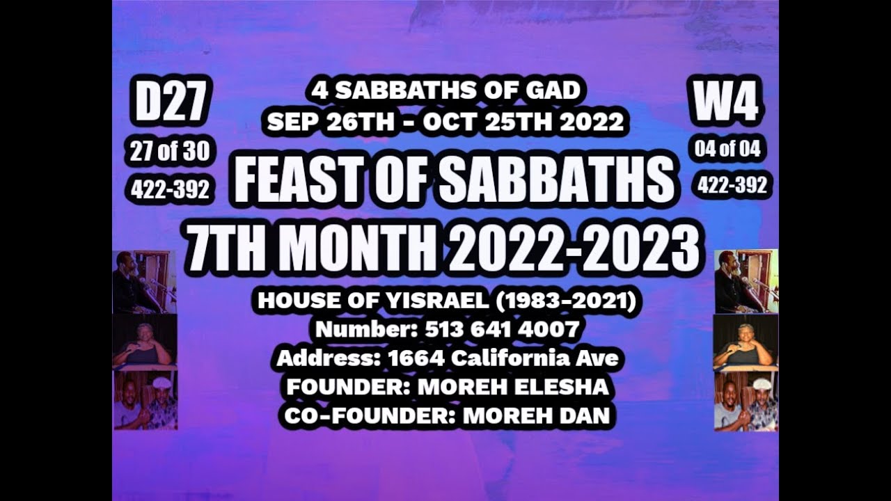 M7-W4: House of Yisrael Cincinnati Sabbath Day Services | @HouseofYisrael