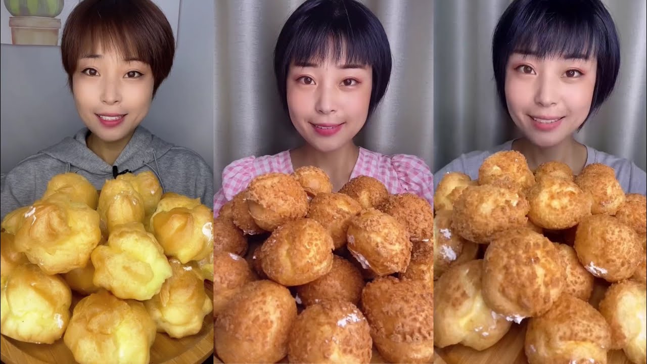 🍞 [MUKBANG] cream puffs ASMR