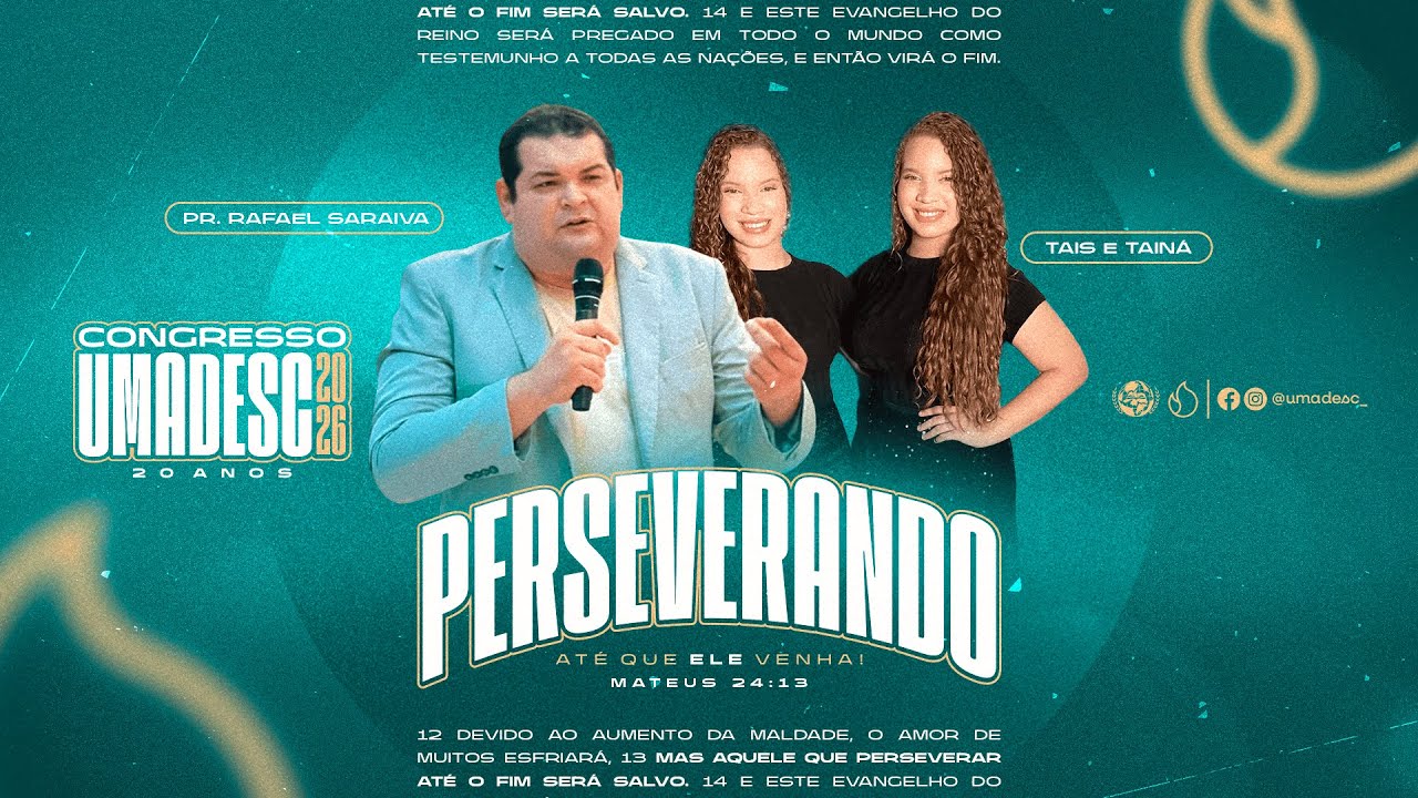 CONGRESSO DE JOVENS - UMADESC 2026 | SÁBADO MANHÃ