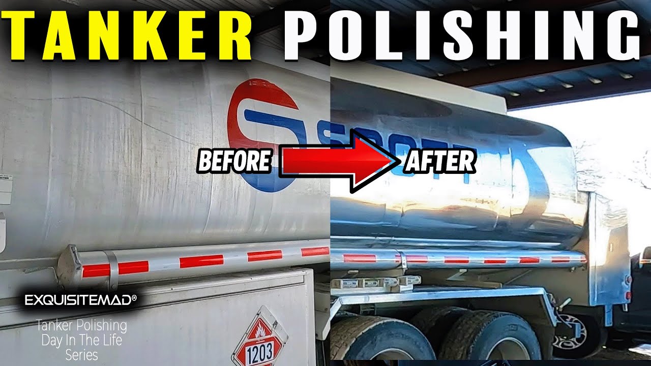 Видеоблог о полировке алюминиевых цистерн | Scott Petroleum Bobtail | Промышленная обработка на м...