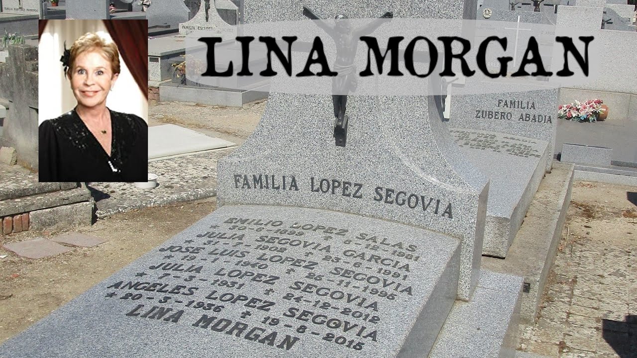 Tumba de LINA MORGAN, irrepetible actriz y cómica.