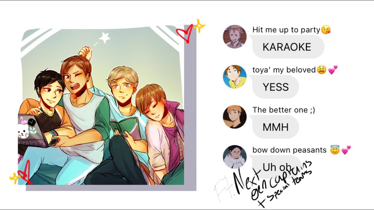THE SLEEPOVER //Next gen Captains // haikyuu