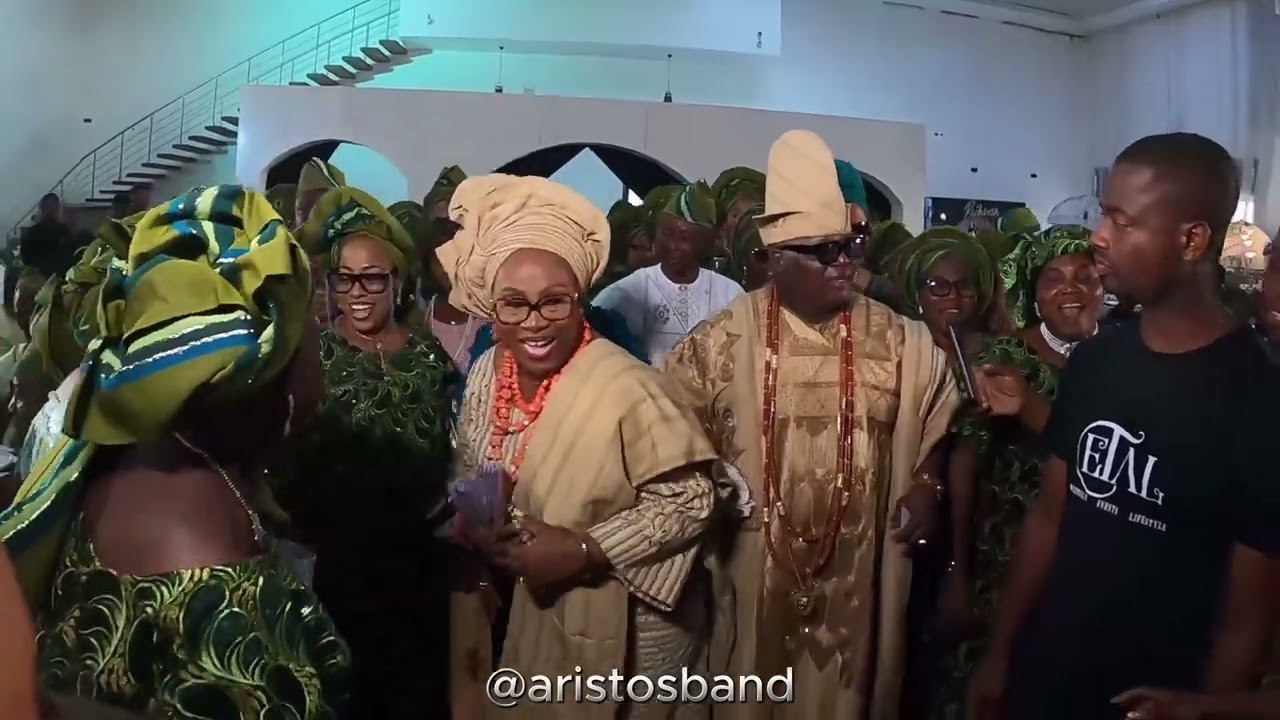 Aristos Band at The Wedding Party of Prince Ademiju and Olamide . #yesadu24