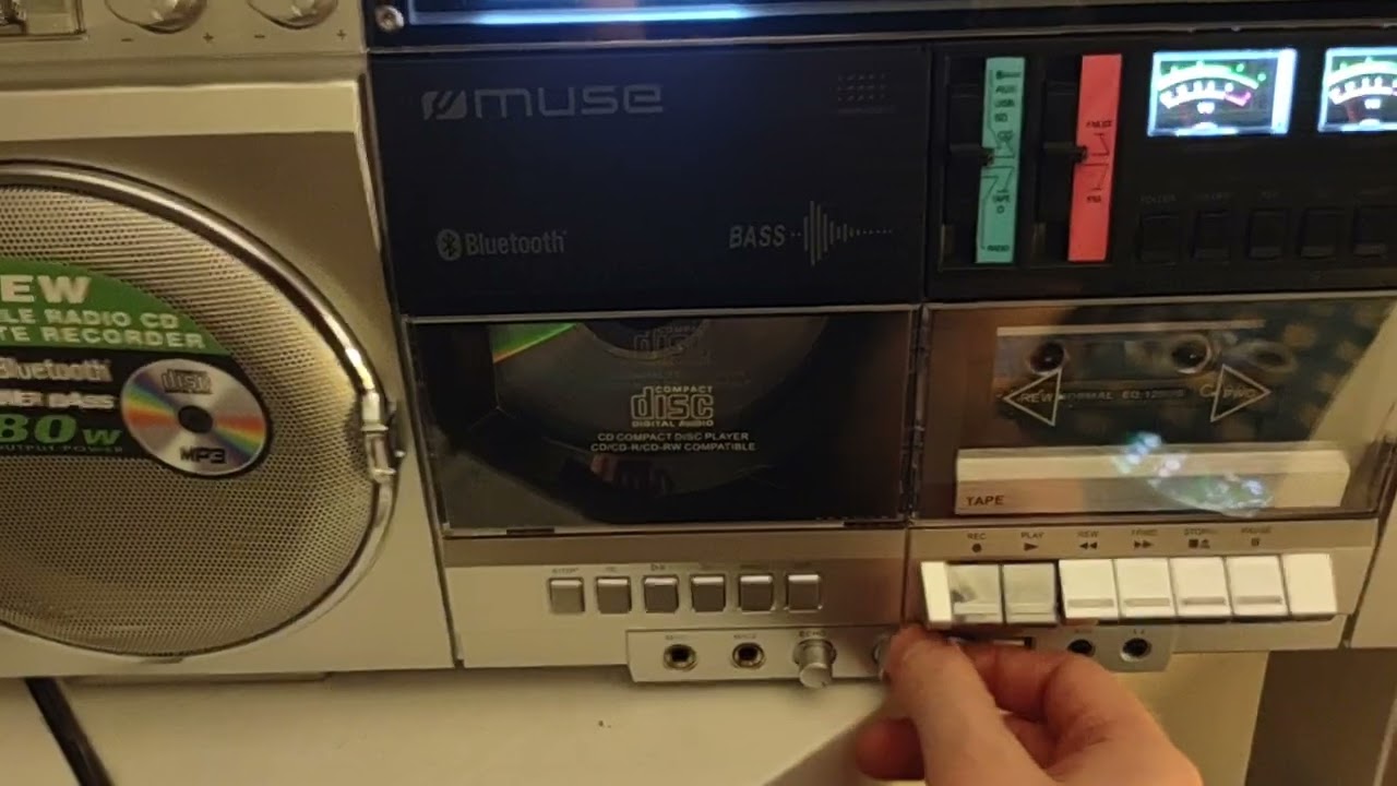 Muse M-380 próba nagrywania na zwykłą kasetę typu 1.