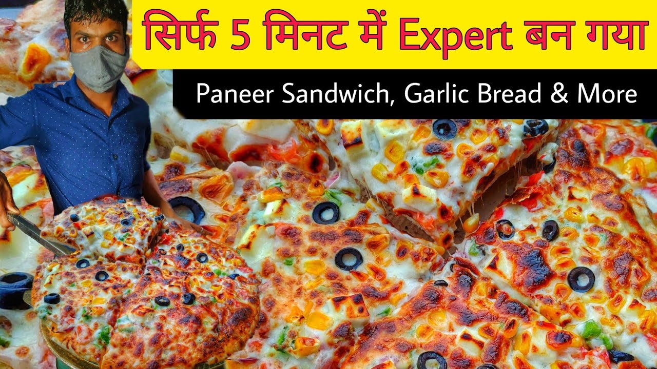 Delhi Biggest Bahubali Monster Maharaja Pizza || Garlic Bread, Grill Paneer Sandwich & More