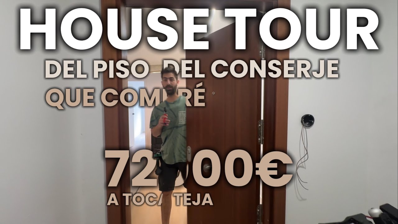 HOUSE TOUR del piso del conserje que compré por 72000€ con 84 m2 y he estado reformando