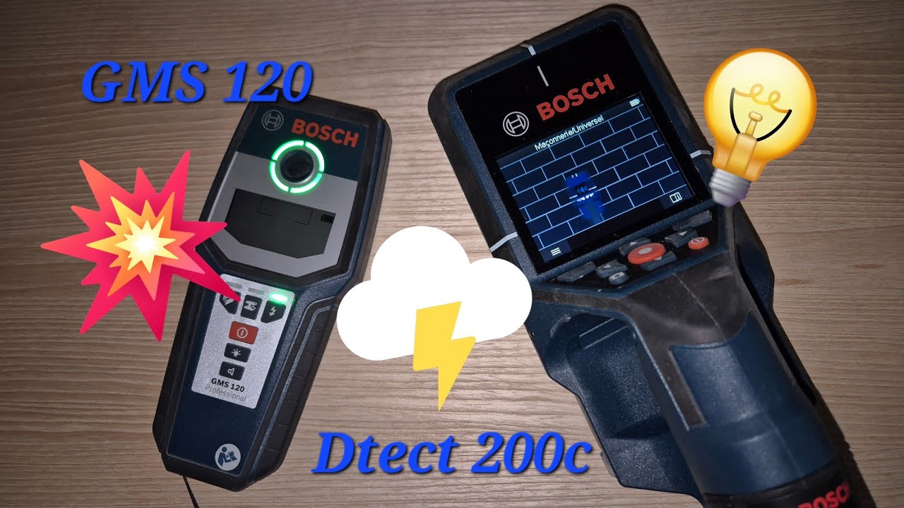 Bosch profesionnal D tect 200c et  gms 120. Tout savoir et test en situation _ wallscaner