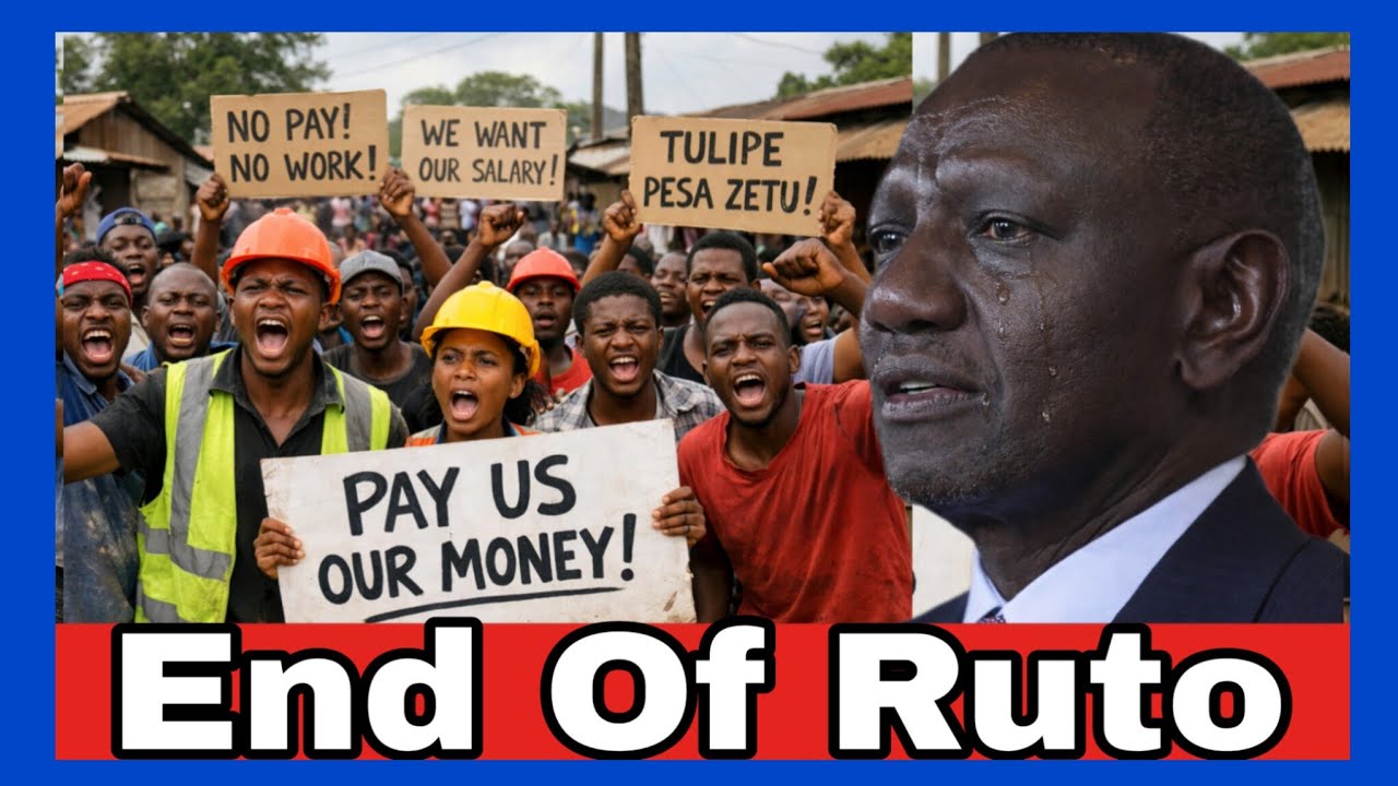 Protests erupts against Ruto as Affordable Workers revolts over delayed 2 weeks Salaries Ruto kwisha