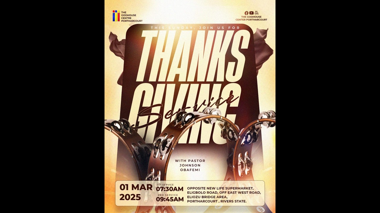 1st Service | Thanksgiving Service with Pastor Johnson Obafemi |1st March, 2026