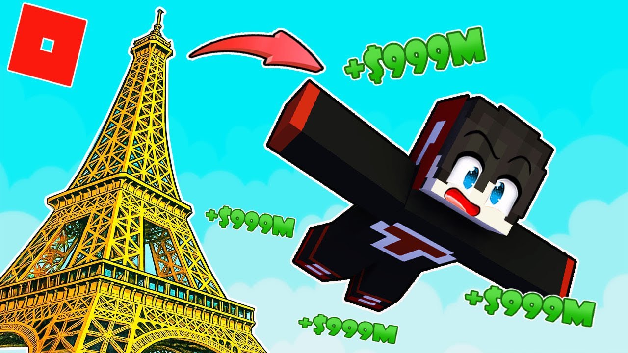 Naging MILYONARYO AKO HABANG LUMILIPAD sa EIFFEL TOWER | Roblox | CLIMB and JUMP Tower | Kuya Tank