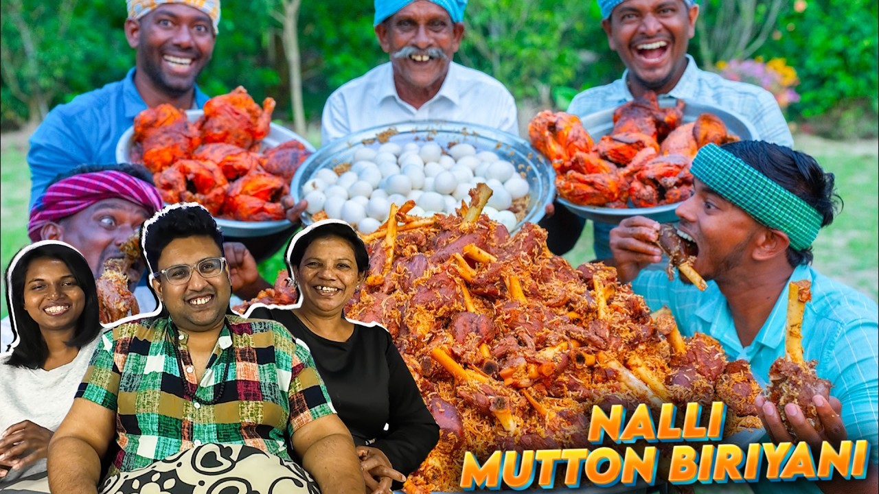 NALLI MUTTON Biryani 🥵 | Ramstk Family@VillageCookingChannel
