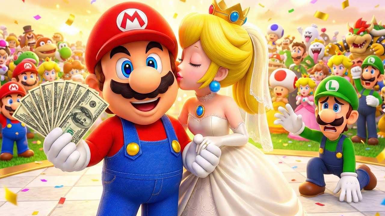 Love Wins in the Mushroom Kingdom: Mario and Peach Say “I Do” 💖👑 | Super Mario Animation