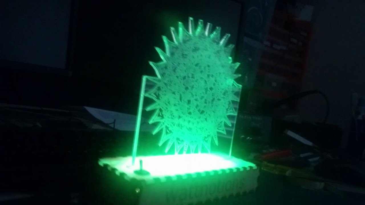 laser cut led lamp build