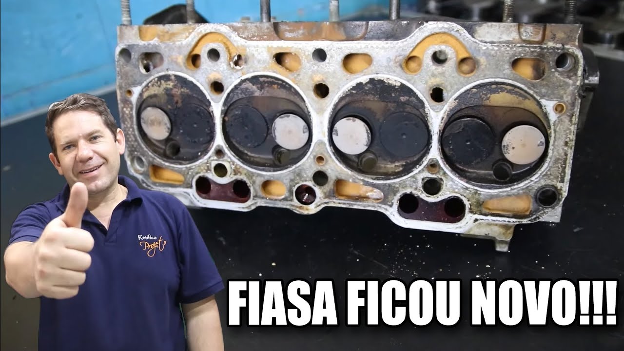 RETIFICANDO UM CABEÇOTE FIASA!!😎💥 CABEÇOTE FIAT FIASA 1.0 FICOU NOVO DE NOVO!!!