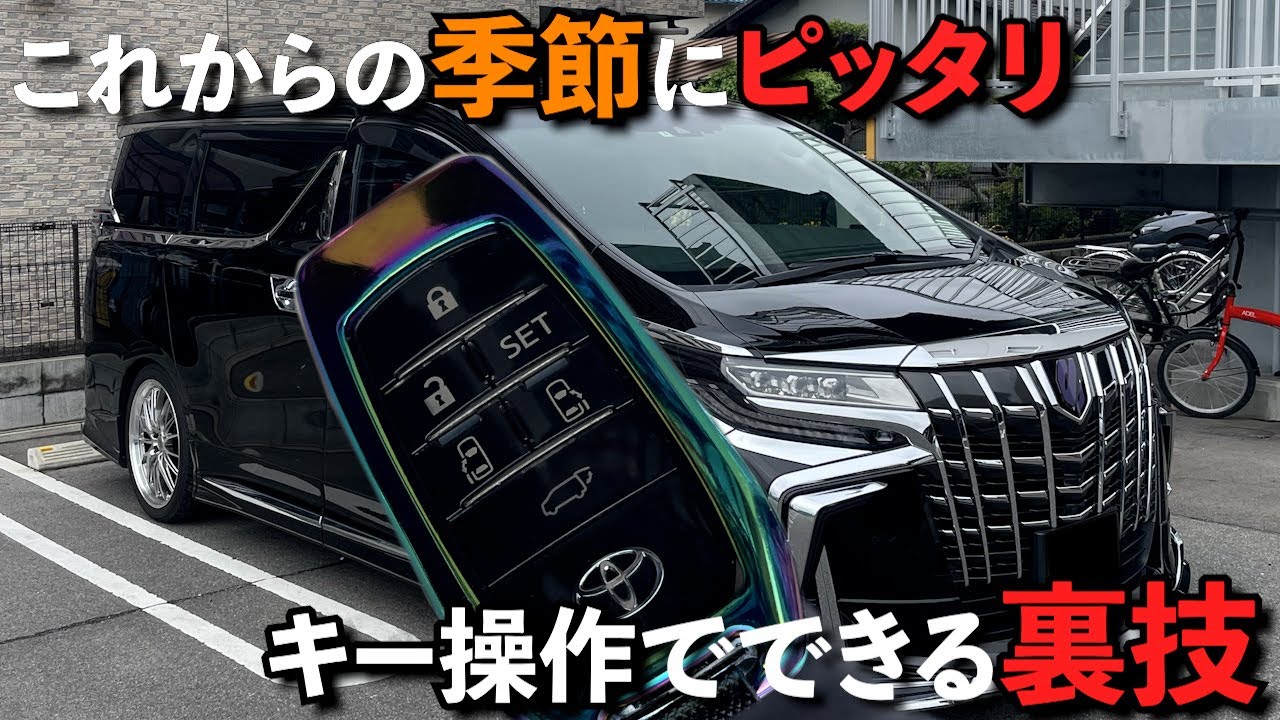 【アルファード】これからの季節にオススメのキー設定！！裏技&純正ナビ裏コマンド紹介