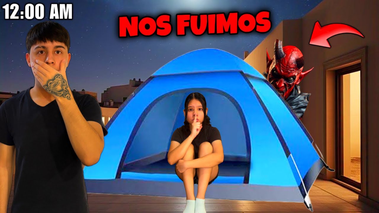 ACAMPAMOS UNA NOCHE EN MI NUEVA CASA 🏡 NOS FUIMOS POR ESTO