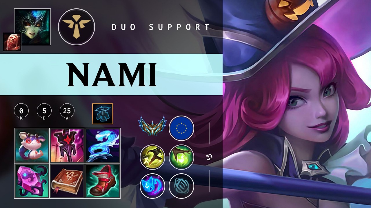 Nami Support vs Rakan - EUW Challenger Patch 26.04