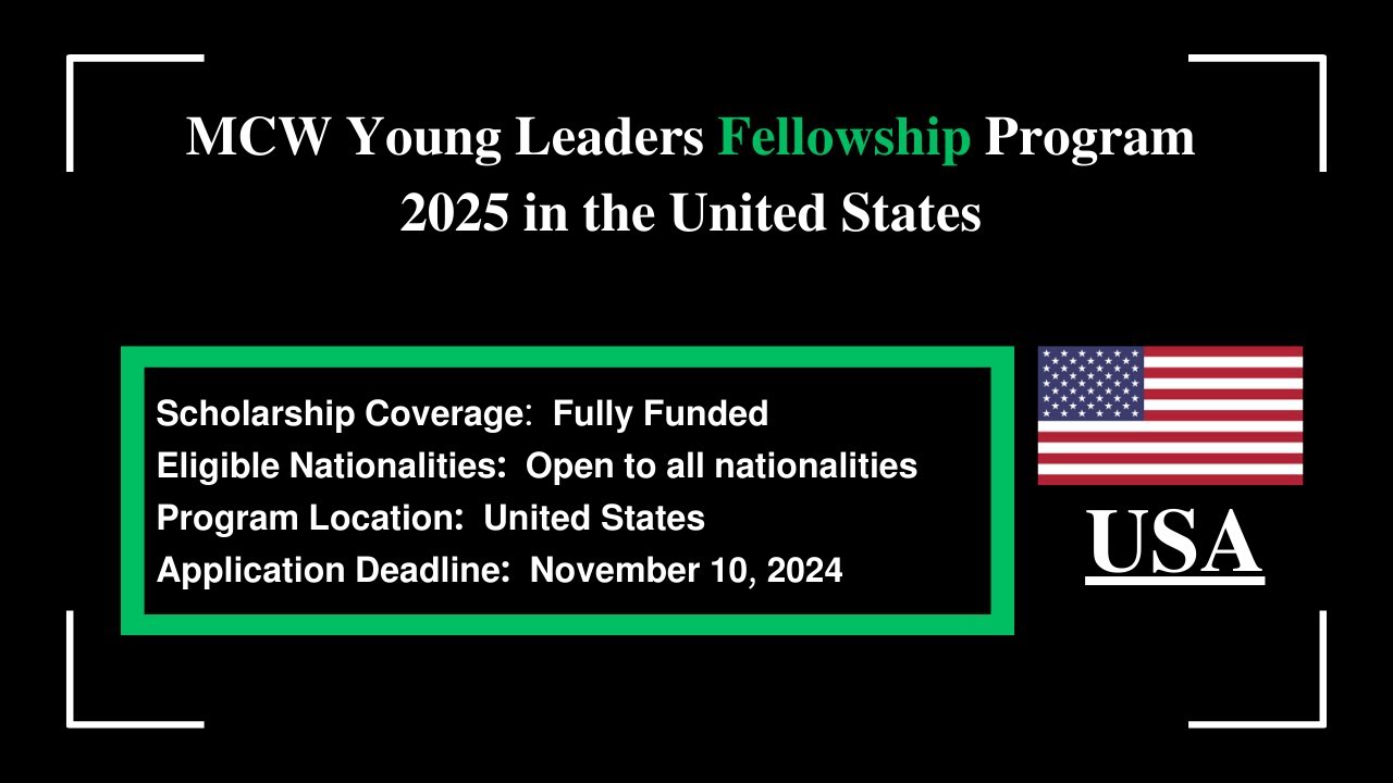 MCW Young Leaders Fellowship Program 2025 in the United States Fully Funded