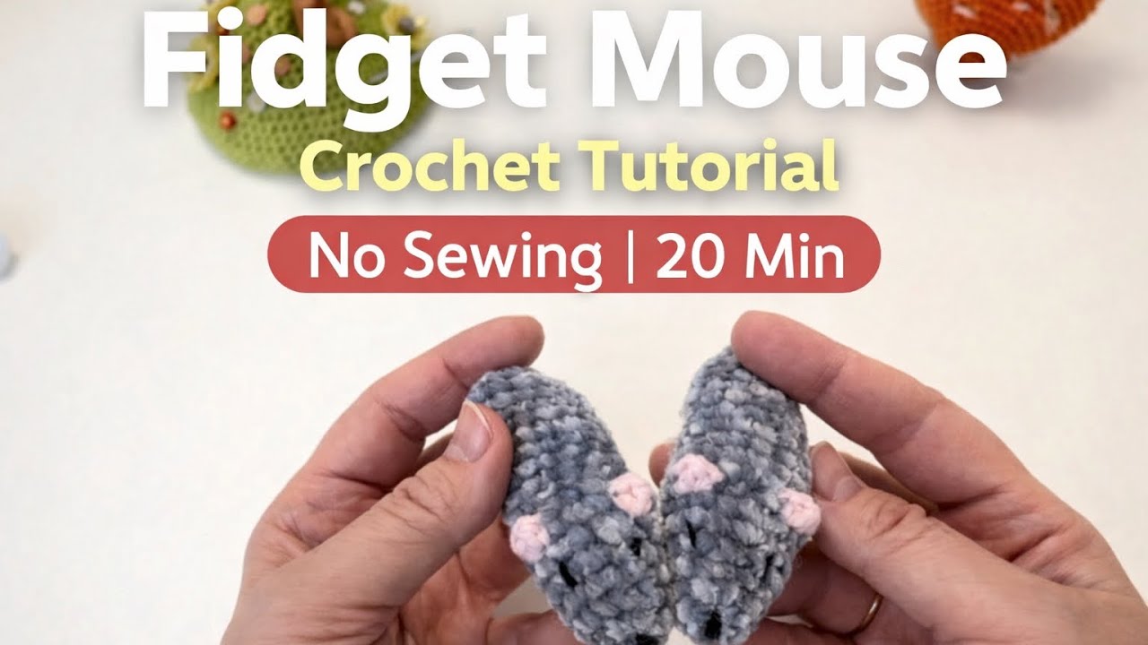 Mouse Crochet | Fidget Toy Tutorial | Quick Anti-Stress DIY