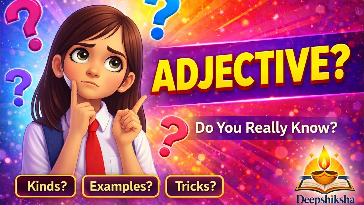 Adjectives Explained | Adjective and Its Kinds with Examples | English Grammar Basics #adjective