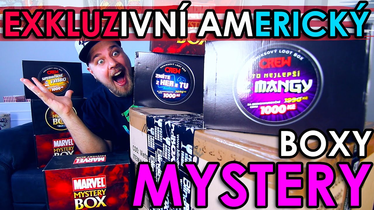 EXKLUZIVNÍ AMERICKÝ MYSTERY BOXY A ÚPLNĚ NOVÝ LOOT BOXY
