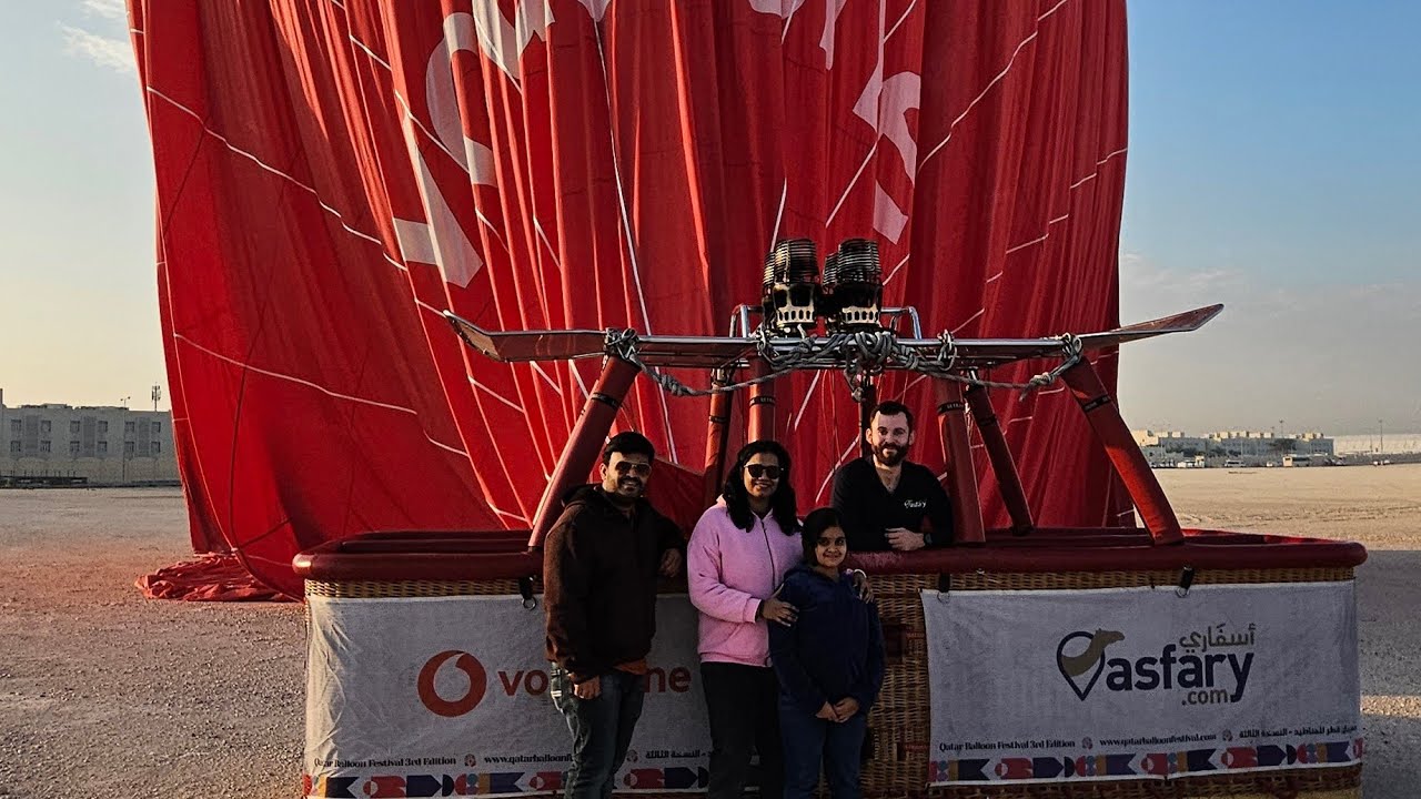 K&R - Hot air balloon 🎈 ride Qatar..