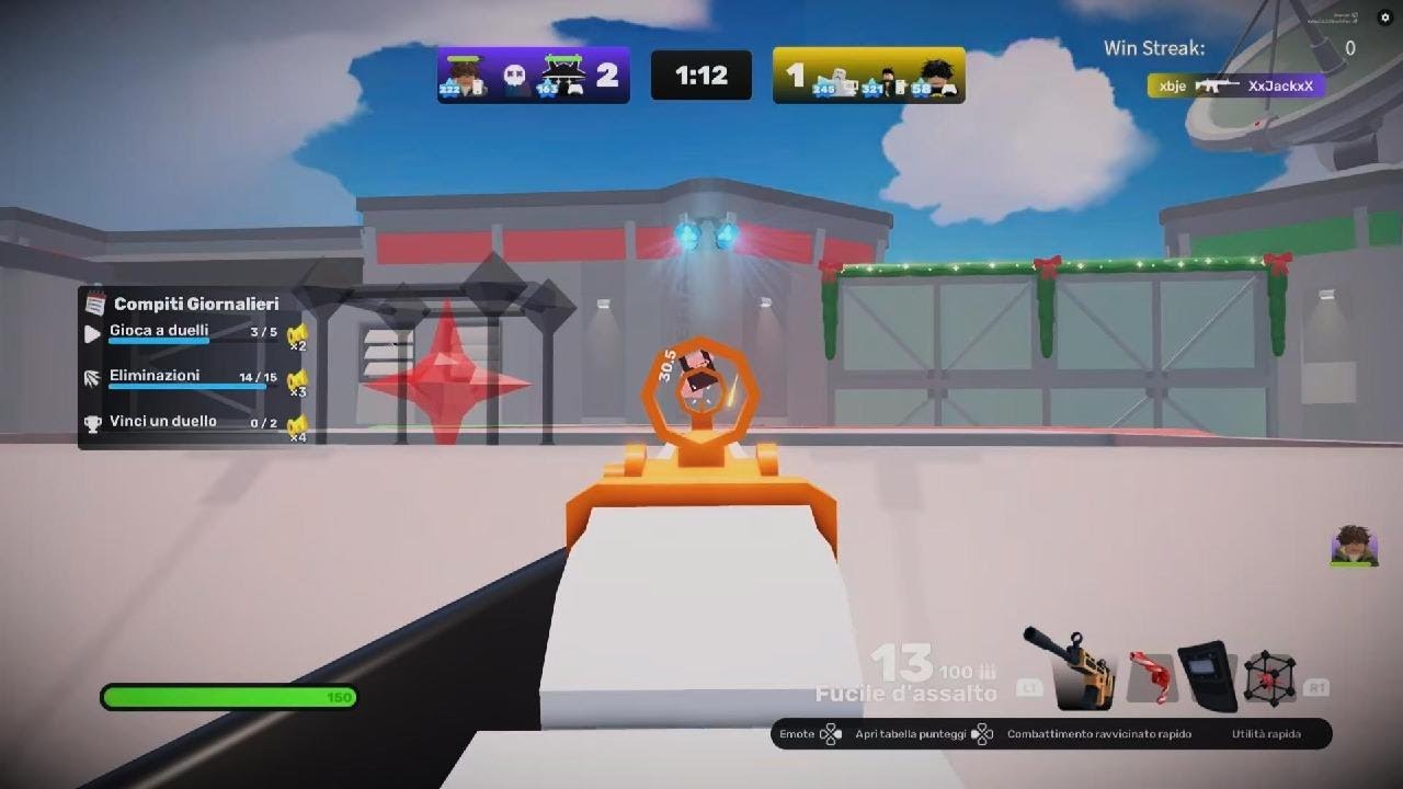 Roblox Rivals partita di specchi