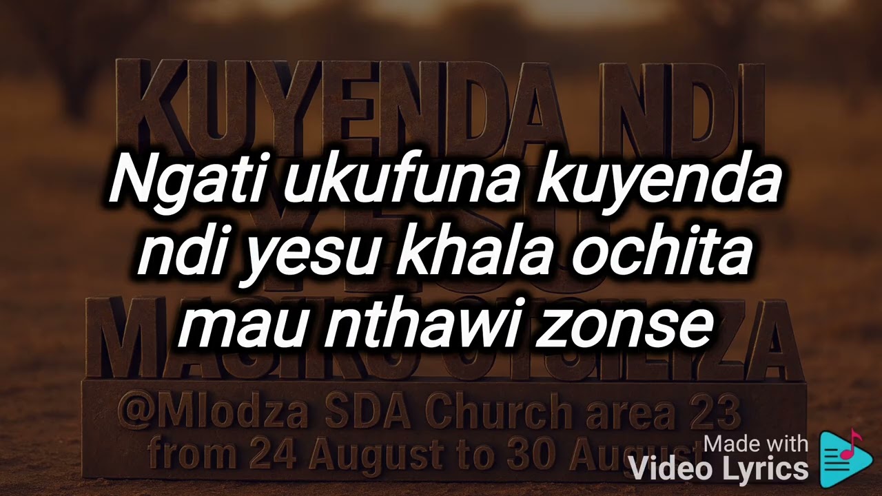 Mlodza Youth Choir_Kodi Ukufuna Kuyenda Ndi Yesu