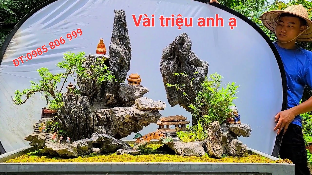 Tiểu cảnh non bộ đẹp nhất Việt Nam.  ĐT:0985 806 999