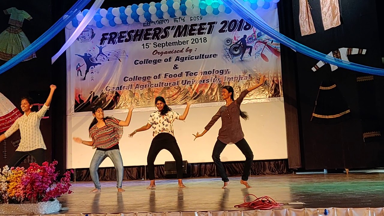 Central Agricultural University , Imphal#Fresher's meet 2k18#South Indian girls Performance
