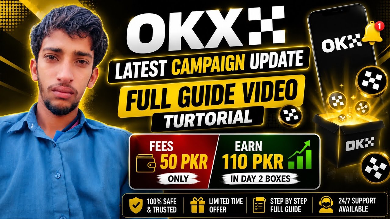 OKX NEW CAMPAING LIVE 🔴 🎉 | HOW TO 🤔 EARN MONEY 🤑 ONLINE FROM OKX LATEST VIDEO| NEW OKX AIRDROP VIDE