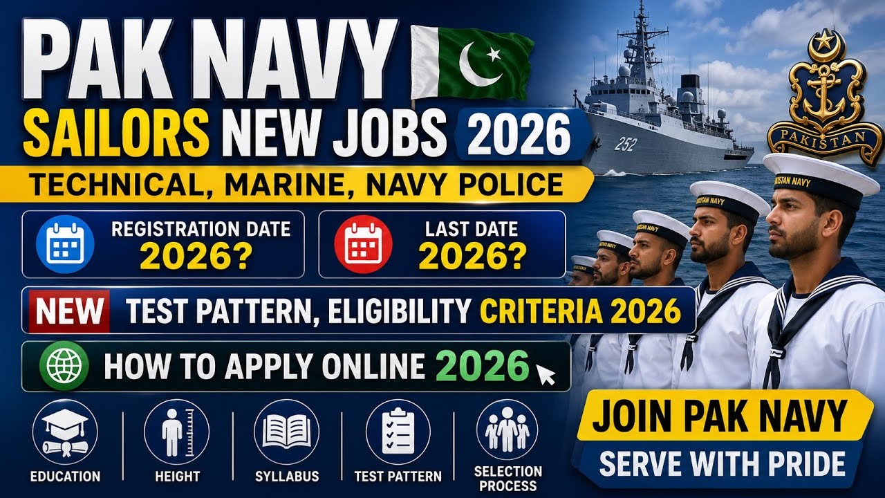 Pakistan Navy Sailor Jobs 2026 | Complete Details 2026 ⚓ | Pak Navy Sailor Test Preparation 2026