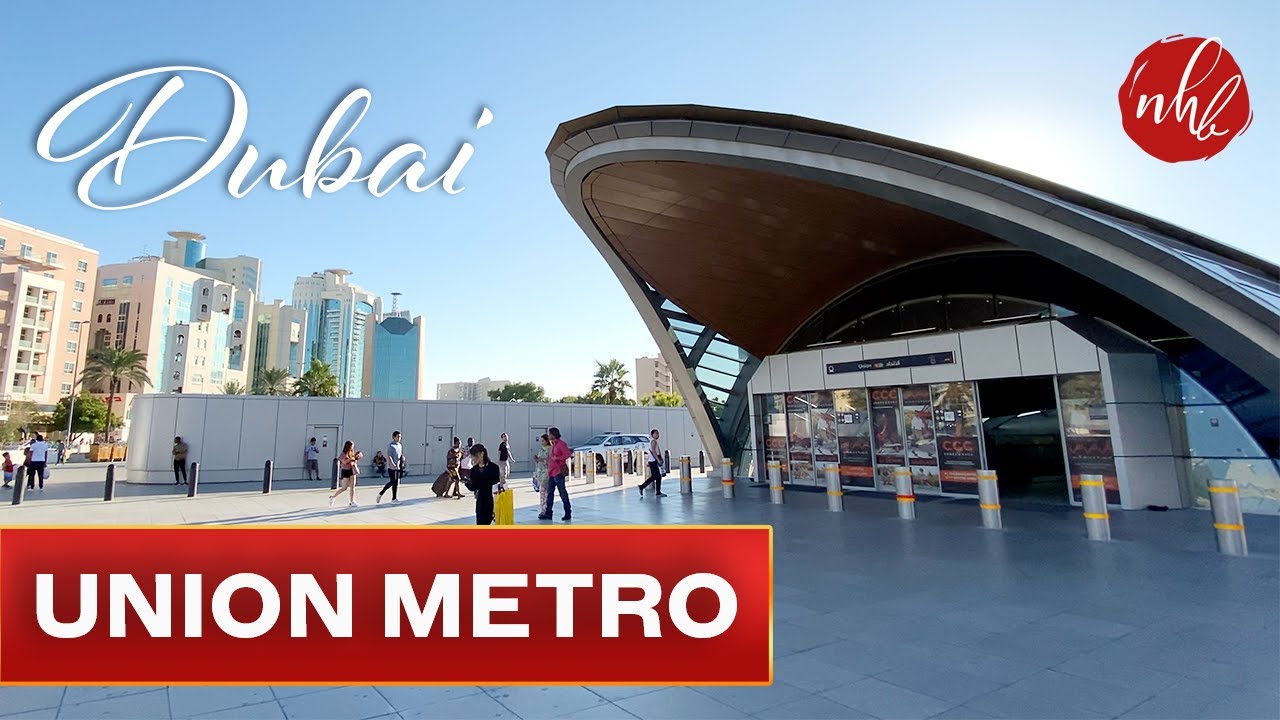 Union Metro Station Dubai | Deira Street Walk 4K