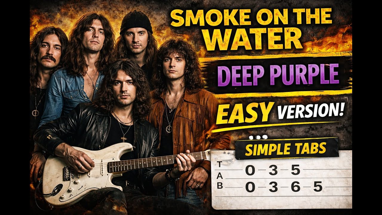 smoke on the water  (EASY Guitar Version) | Deep Purple