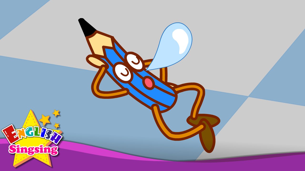 [In/On/Under] Where is my pencil? It's on the chair. - Easy Dialogue - English animation for Kids