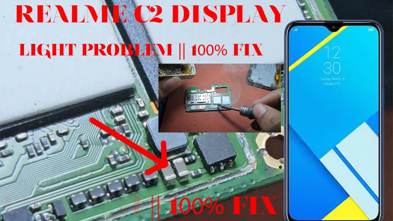 Realme c2 display light problem | Realme lcd light solution | mobile repairing video