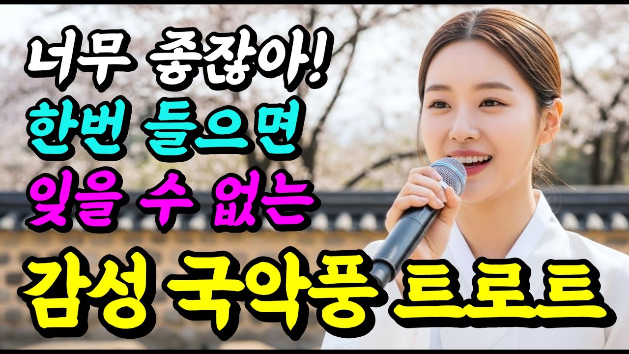 🎧️라이브 | 국악풍 감성 트로트 | 계속 듣고 싶은 목소리 | 마음 먹먹한 노래 | 가사 포함