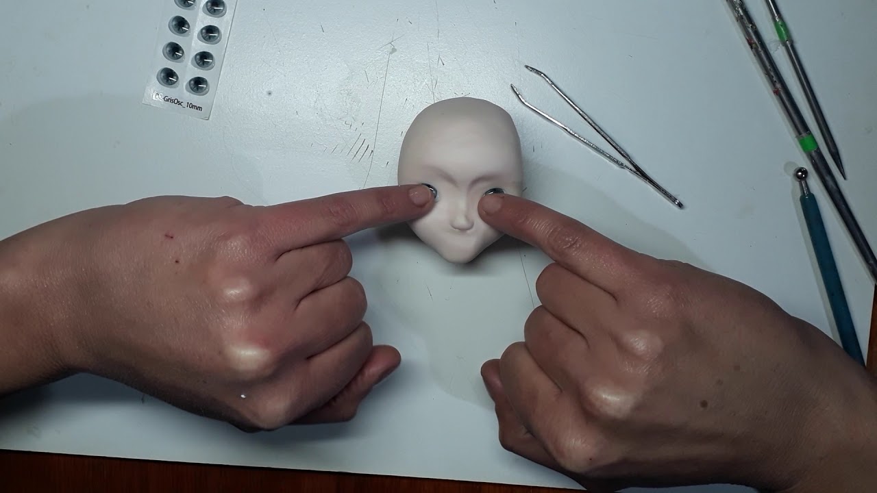 Como hacer carita de fantasía en porcelana fría #porcelanafría #biscuit #rostro #polimerclay #dolls