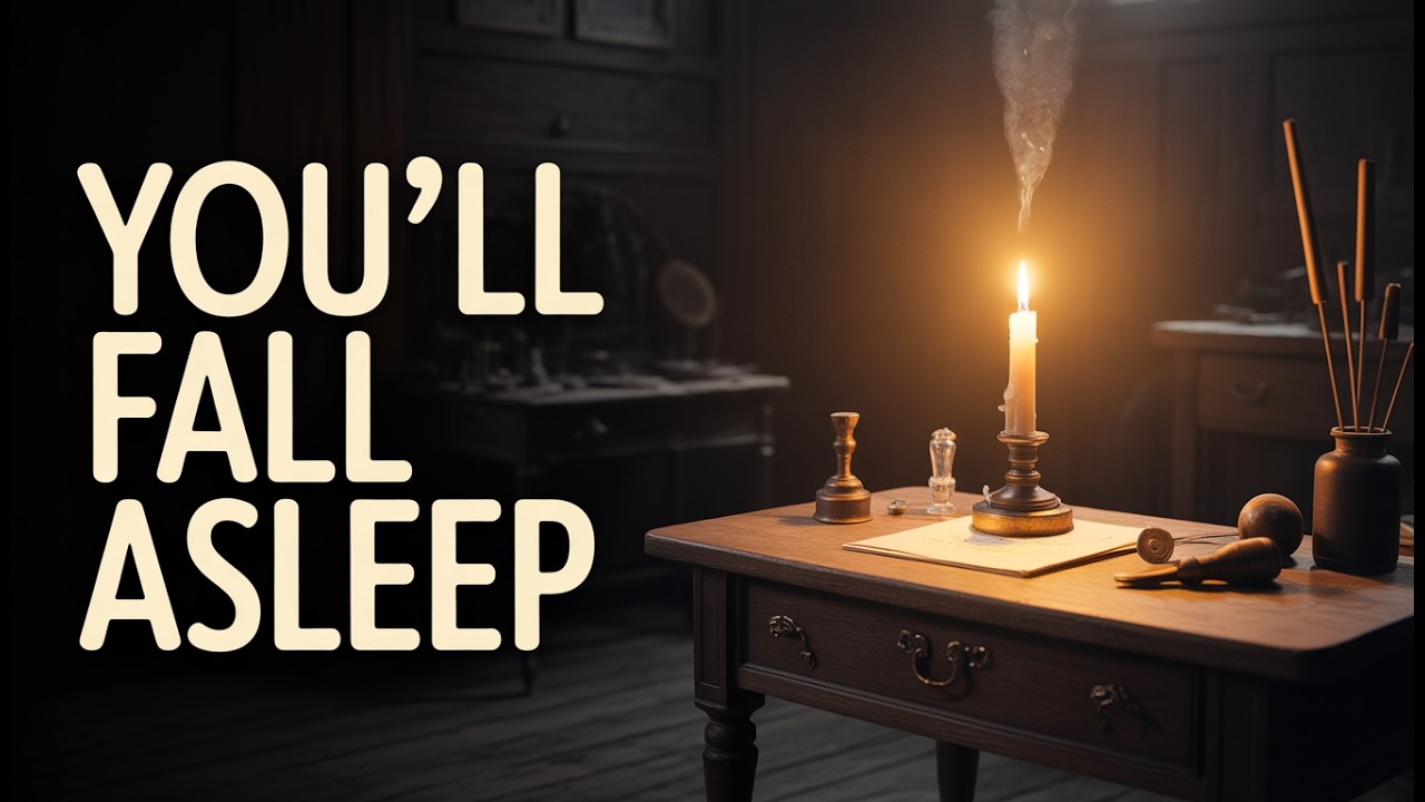 Fall Asleep in a Victorian Sealing Wax Workshop | Foggy London Night Ambience | Sleep Story